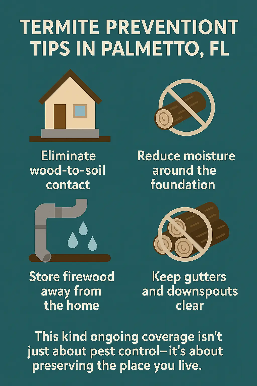 termite prevention tips palmetto fl